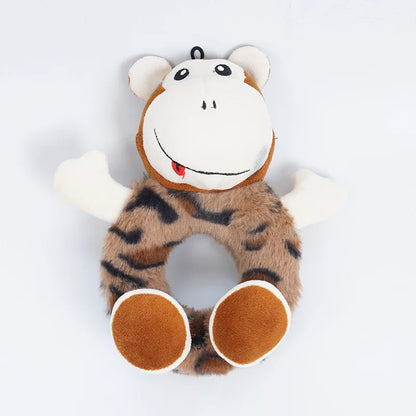 Squeaky Dog Toy for Small Medium Dogs, Self-Entertainment Chew Plush Toy, Boredom Relief Teeth Cleaning Pet Supplies