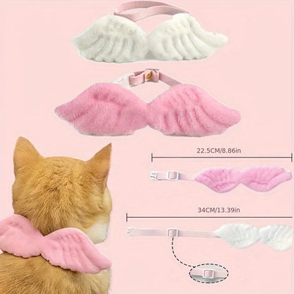 1pc Pet Costume,Featuring Wings And Accessories,Dog Collar with a Bow Tie,Pet Clothing Suitable for Holiday Dressing Pet collar