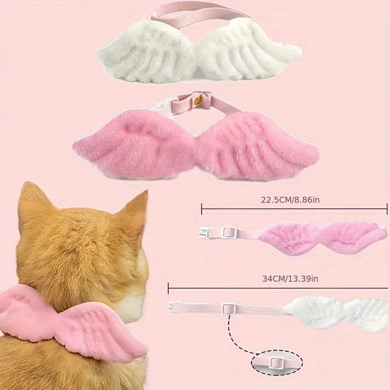 1pc Pet Costume,Featuring Wings And Accessories,Dog Collar with a Bow Tie,Pet Clothing Suitable for Holiday Dressing Pet collar