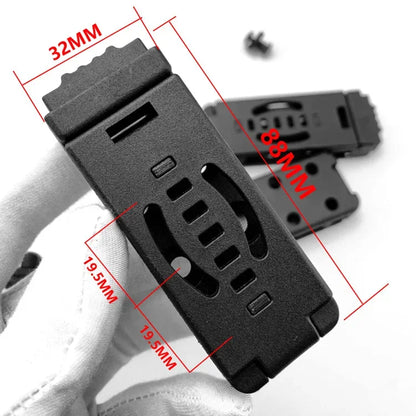Multifunction K Sheath Kydex Waist Belt Clip Hunting Knife Scabbard Kit Tek Lok Belt Clamp Belt Mag Gun Holster Waist Back Clip