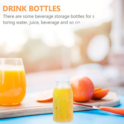 6 Pack Plastic Bottles 100ml Milk Bottles Juice Bottles Leakproof Milk Bottles Portable Beverage Bottles Plastic Water Bottles
