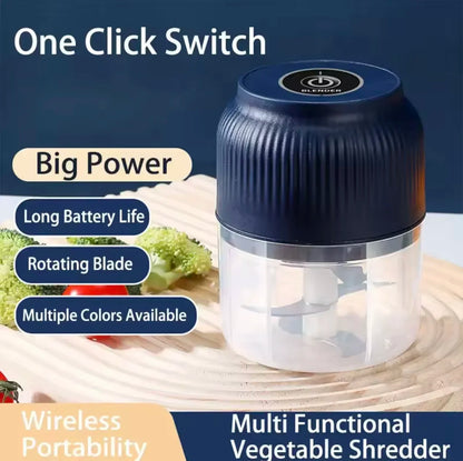 Mini Electric Garlic Masher Crusher Wireless USB Rechargeable Vegetable Chopper Garlic Crusher Food Chopper Kitchen Gadgets New
