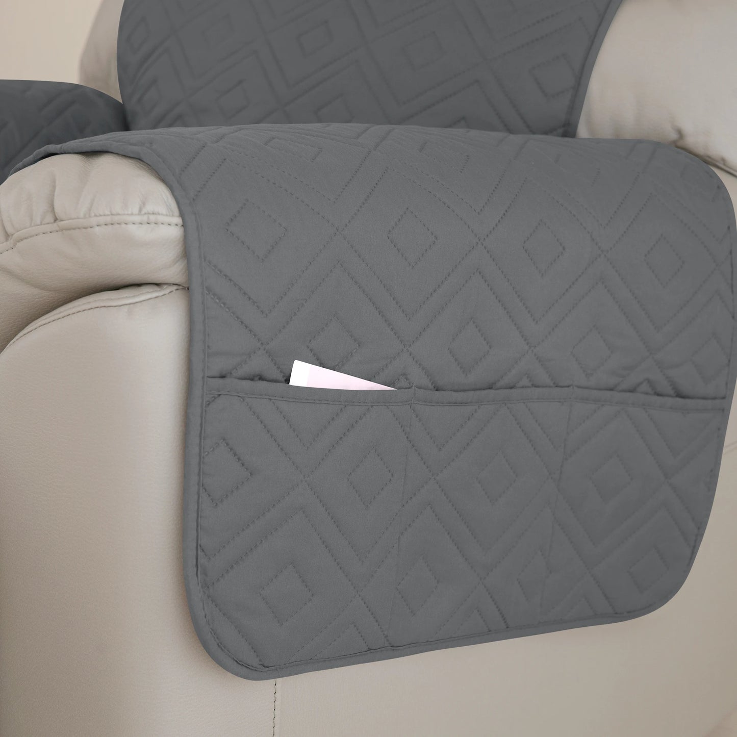 1PC Water Repellent Recliner Chair Cover Armchairs Slipcover Sofa Couch with Adjustable Elastic Strap Furniture Protector