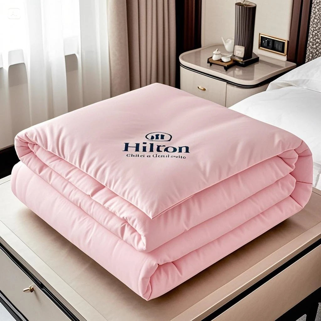 Hilton Five Star Hotel down Alternative Comforter Thick Warmth Spring Autumn Cotton Comforter Core Student Dormitory Quilt