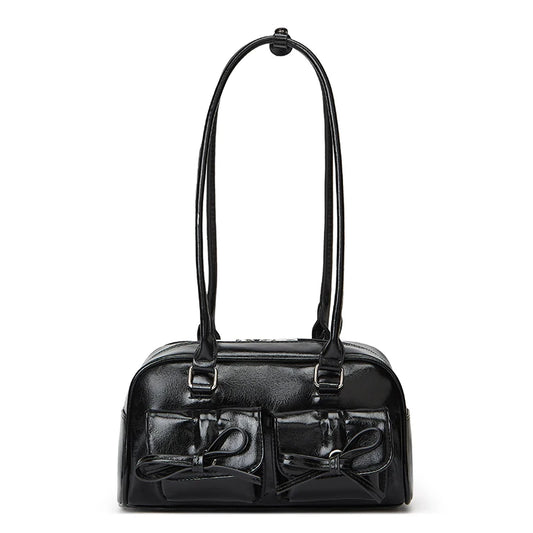 New Ballet-style Shoulder Bag Spring Bow Underarm Bag Women's Bowling Simple Tote Bag for Women
