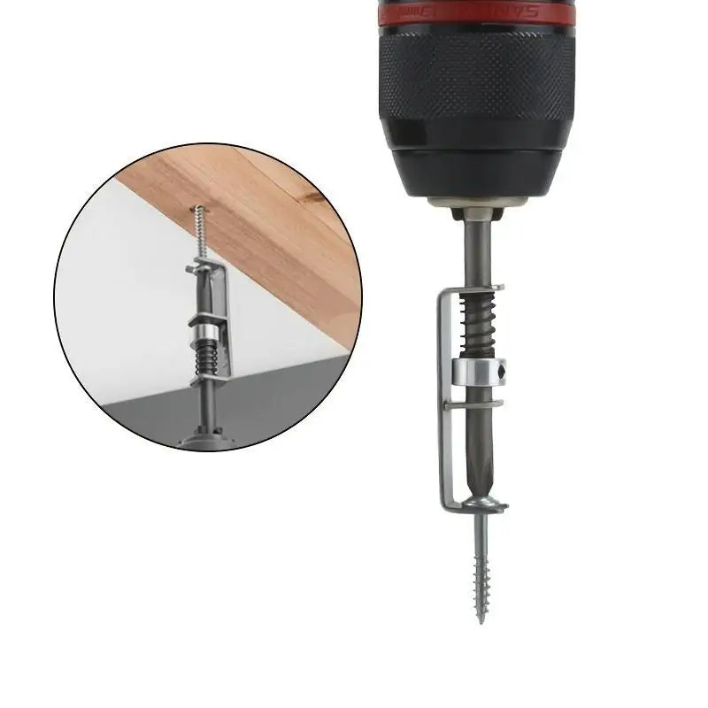 Screw Holding Drill Bit With Small Wrench Gray Self-Locking Screw Guide For Power Drills Operation Tool For Stable Screw Driving