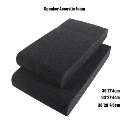 1Set Studio Monitor Speaker Acoustic Foam Isolator Pads Anti-shock Anti-skid Sponge Desktop Speakers Isolation Panels 33x27x4cm