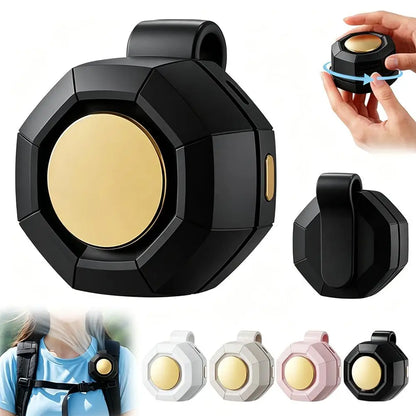 Portable Fan Mini Handheld Rechargeable Bladeless Electric Fan Clip Waist Fan Suitable for Outdoor Ventilation Desktop Small Fan