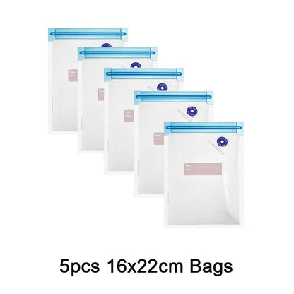 Sous Vide Vacuum Sealer Manual Pump Food Saver Bags Reusable for Kitchen Food Storage Home Gadgets Vacuum Packaging Tools