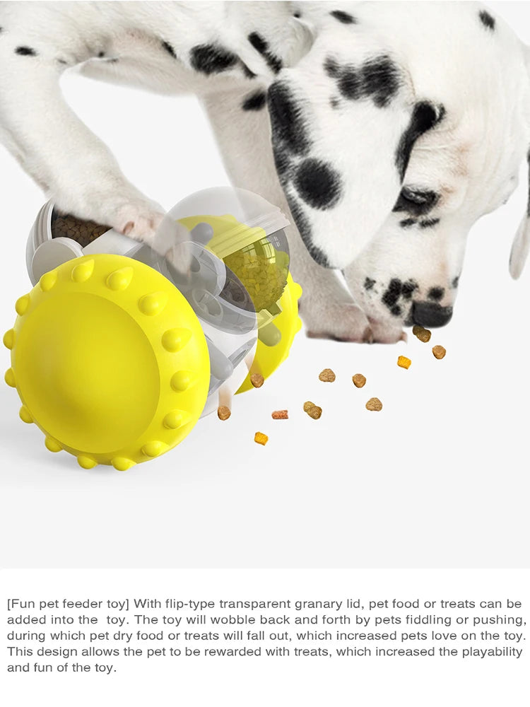 Pet Balance Car Slow Feeder Toy Interactive Treat Dispenser for Dogs Cats Anti-overturn Gravity Move Puzzle Toy Relieve Anxiety