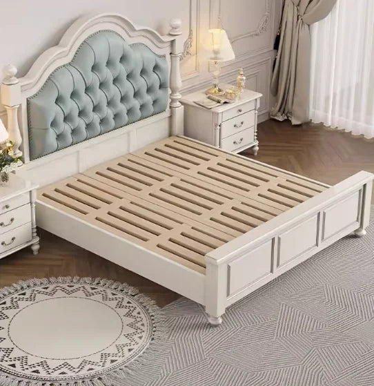 Bedroom White Bed Aesthetic Teenage Girls Double Luxury Bed Frame Lounge Platform Camarotes Para Dormitorio House Accessories