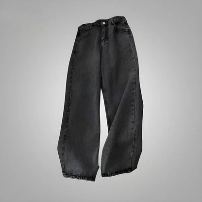 Y2K Gothic Retro Miss Me Boot Cut Jeans Women's Blue Denim Embroidery Cross Pocket Hip Hop Harajuku Wide Pants Street Wear