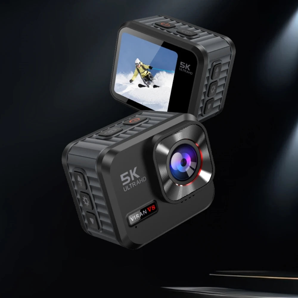 Action Camera 5K30fps  Touch Screen EIS 30M Waterproof  Zoom WIFI Camera With Remote Control Action Cam