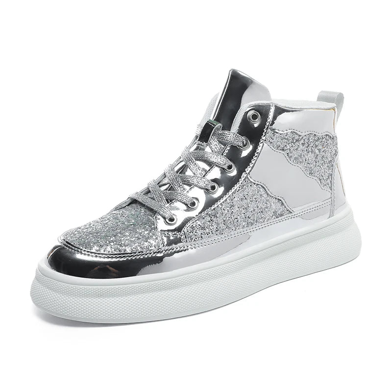 High-Top Shoes for Men, Thick-Soled Men's Shoes, Trendy Casual Shoes, Couple Sneakers