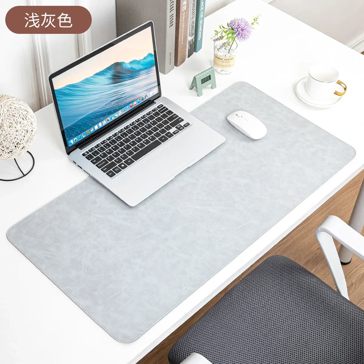 Desk Pad Waterproof PU Mouse Pads Desk Mat Protective Cover Large Mousepad Computer Laptop Non-slip Easy To Clean Keyboard Mats