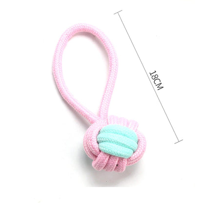 1pc Pet Dog Toys for Large Small Dogs Toy Interactive Cotton Rope Mini Dog Toys Ball for Dogs  Accessories Toothbrush Chew Puppy