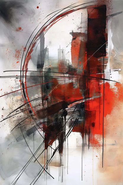 Classic Abstract Wall Art Matte Colour Oil Painting on Canvas Print Poster Home Decor Living Room Bedroom Decorative Painting