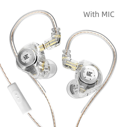 KZ EDX PRO Headphone Metal Wired Earphone HiFi Bass Music DJ Earbuds In Ear Monitor Game Headset With Microphone Audifonos