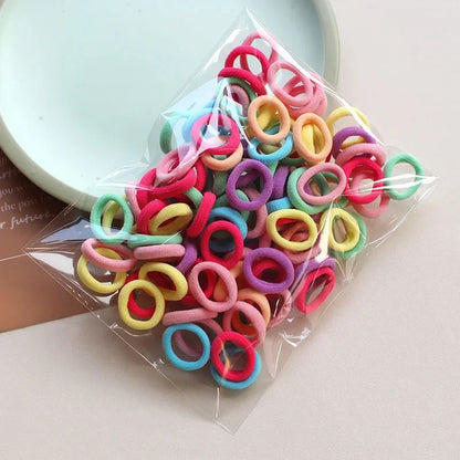 2pc Pet Supplies 100pcs/set Elastic Pet Hair Band Dog Grooming Accessories Bow with Hair Bands for Dogs Headwear Puppy Cat Bow