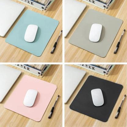 Colorful Fashion Mouse Pad Small PU Mouse Pad Non-Slip Gaming Desktop Leather Mouse Pad Easy To Clean Keyboard Mat For PC Laptop