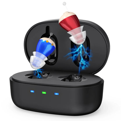 Hearing amplifiers Earbuds with Noise Reduction, Rechargeable Digital sound  Enhance Headphones, hearing aids  for adults.