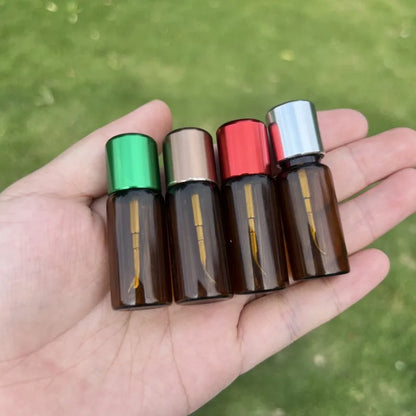 2pcs new random color glass bottle storage container, random color glass bottle