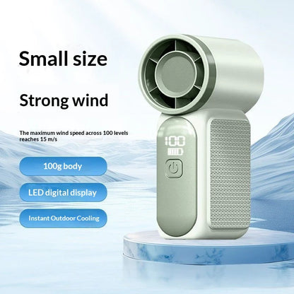 Portable Fan Convenient Creative Mini Fan Pocket Hand-held Fans Lightweight Suitable for Travel Camping Outdoors USBRechargeable