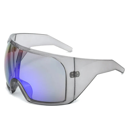 Oversized Sunglasses Men Wrap Anti Wind Personal Large Shades Futuristic Fashion Future Shield Uv400 Cycling Motorcycle