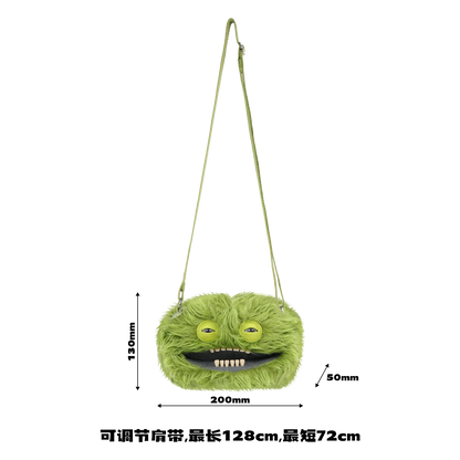 Fugglers Ugly Teeth Monster Bag Crossbody Cute Plush Wallet Plush Bag Fuggs Crossbody Bag with Shoulder Strap Animal Plushies