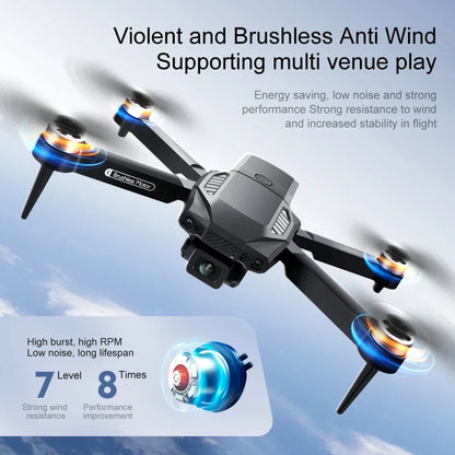 F198 Brushless Drone Optical Flow Positioning Dual Camera Aerial Quadcopter Remote Control Aircraft New Year Children's Toy