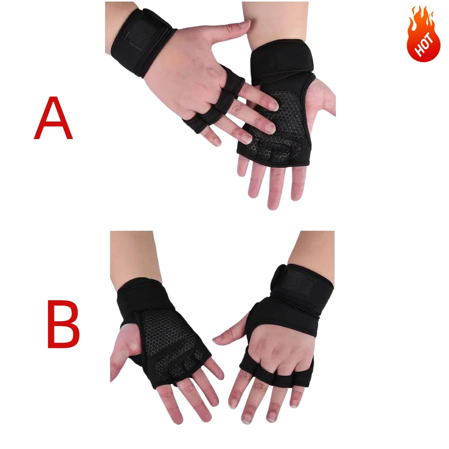 New Training Sport Gloves for Men Women Workout Gloves Fitness Body Building Weightlifting Gym Hand Wrist Palm Protector Gloves