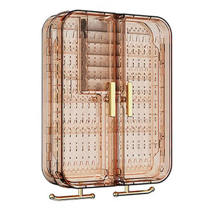 Jewelry Storage Box Jewelry Accessories Shelf Transparent Wall Mounted Jewelry Organizer Earrings Necklaces Rings Display Stand