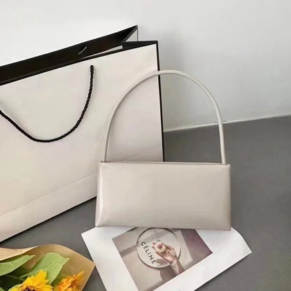 2026 Summer New Women's Underarm Bag Genuine Leather Female Shoulder Crossbody Bags High Quality Cowhide Ladies Simple Handbags