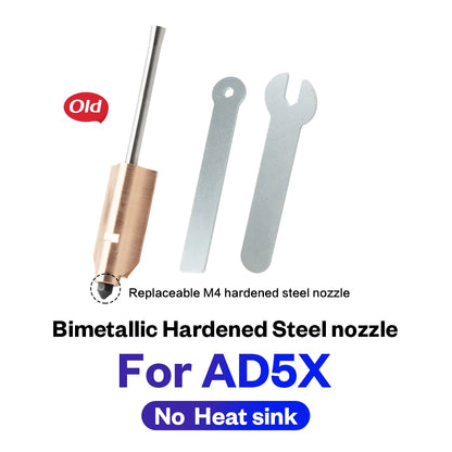 BLV® Flashforge AD5X Bimetallic Hardened Steel Nozzles New Upgraded Detachable Nozzle 3D Printer Parts