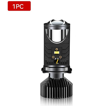 H4 LED Projector Motorcycle Headlight Bulbs Bi LED Lens Projector motorcycle accessories Mini Projector Lens Headlight Projector