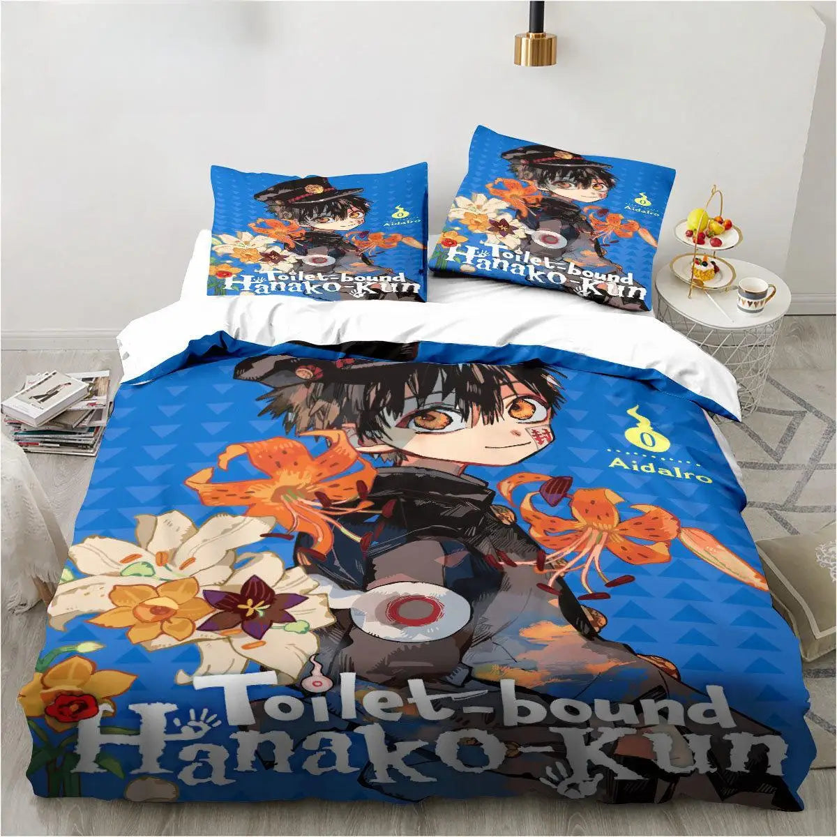Anime Toilet-Bound Hanako-kun 3D Printed 2/3pcs Bedding Set Duvet Covers Pillowcases Comforter Bedding Set Bedclothes Bed Linen