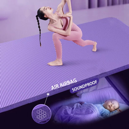 Yoga Mat with A Thickness of 20mm Anti Slip Pilates Fitness Mat Environmentally Friendly Tear Resistant WOMEN'S Yoga Mat