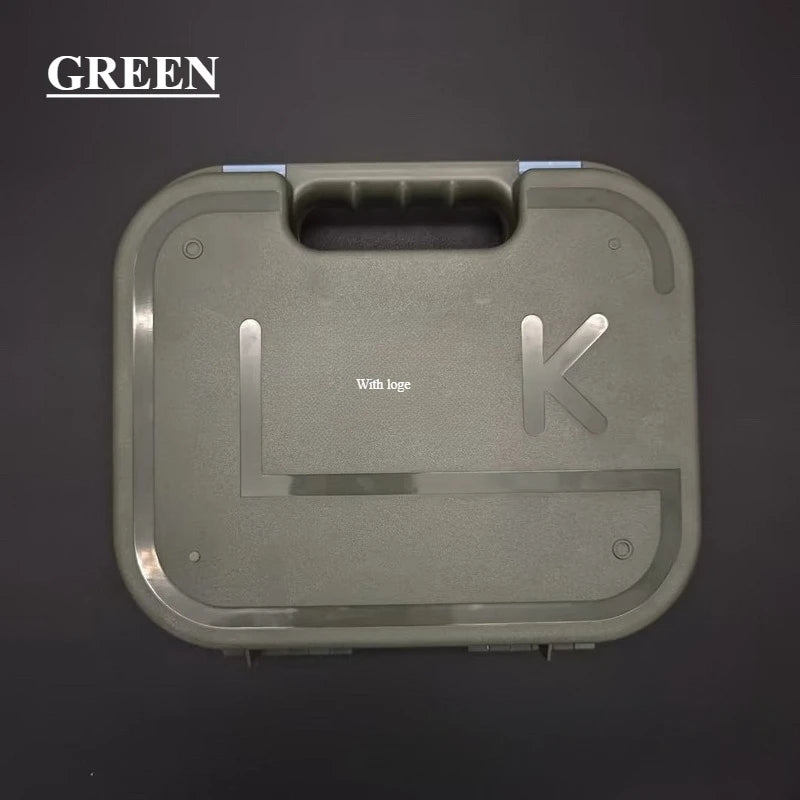 Tactical G *OCK Gun Pistol Case with Foam Padded Handgun Case Protective Storage Box Waterproof Hard Shell Hunting Accessories