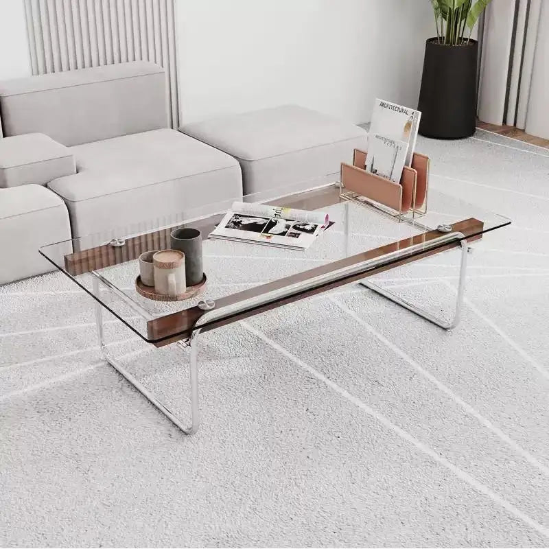Living Room Coffee Table Premium Style Home Tempered Glass Heat-Resistant Corrosion-Resistant Odorless