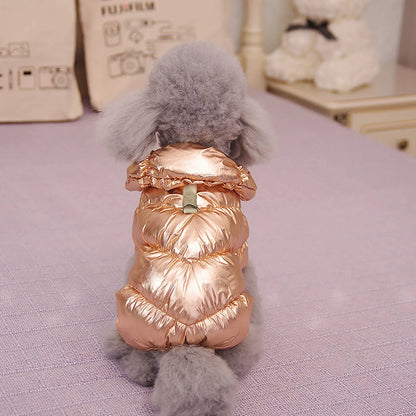 Winter Dog Jacket Pet Clothes Waterproof Four-Legs Padded Jacket Clothing Warm Thicken Cotton Coat Puppy Outfits