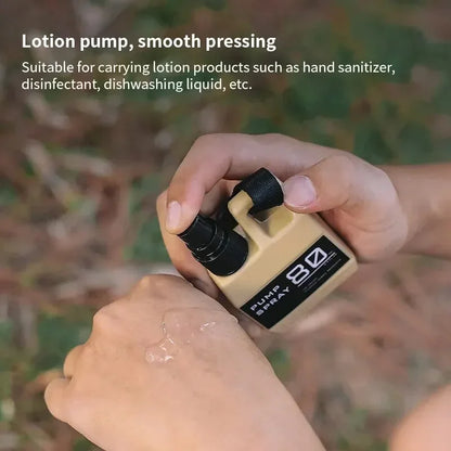 Spray Bottle Pump with Buckle Portable Outdoor Camping Travel Spray Bottle Cosmetic Container Alcohol Perfume Refillable