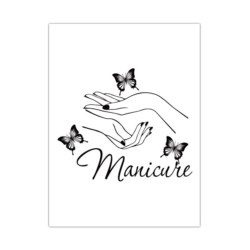 Nail Salon Wall Decoration Beauty Salon Wall Art Canvas Painting Nail Polish Quote Posters and Prints Nail Tech Artist Gift