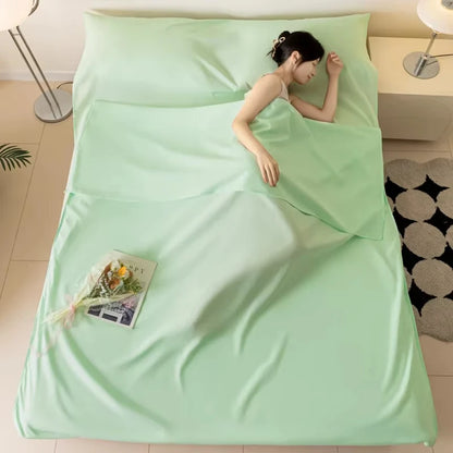 Sleeping Bag Light Liner Cotton Sheet For Camping Travel Summer Portable Dirty-proof Sleeping Bag Hotel Outdoor Full Sheets Set