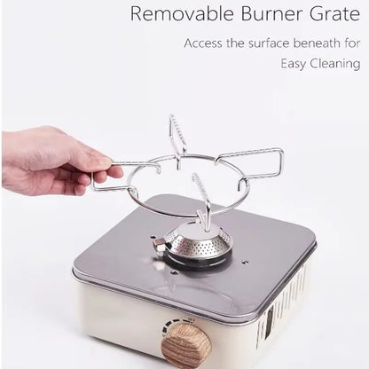 2800W Camping Mini Gas Stove Portable Cassette Furnace Butane Stove with Carrying Bag Outdoor Gas Burner for Picnic Camp Cooking