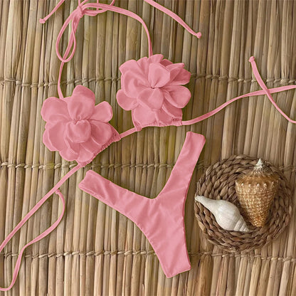Sexy Floral Micro Bikini 2024 Women Swimsuit Female Swimwear Thong Bikinis Set Brazilian Beach Wear Bathing Suit Biquini