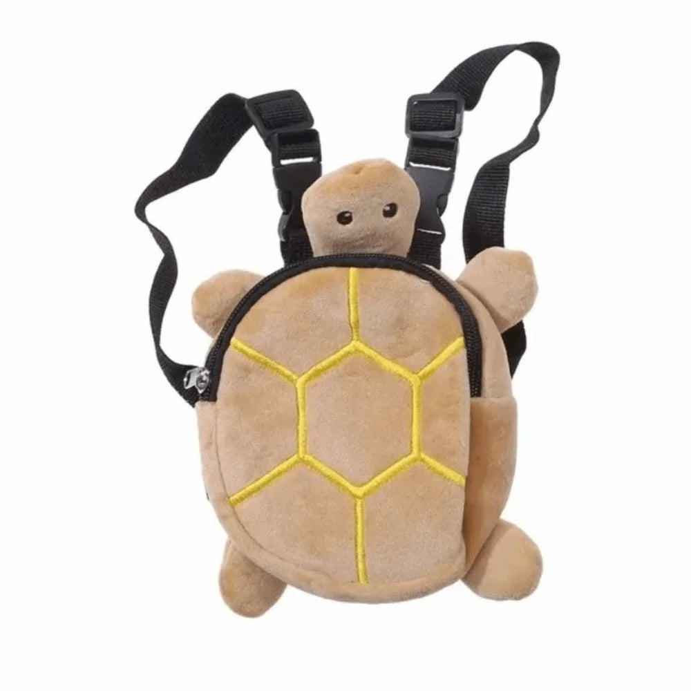 Soft Turtle Shape Dog Backpack Cartoon Portable Dog Snack Bag Large Capacity Adjustable Puppy School Bag Pet Supplies
