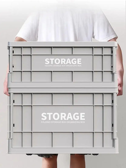 Foldable Storage Box - Extra Large Capacity Collapsible Organizer for Clothes, Toys & Household Items, Portable Logistics Bin wi