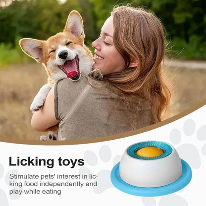 New Interactive Pet Lick Toys Promotes Dental Health Self-Soothing Snack Bowl Training Slow Feeder For Dogs Cats