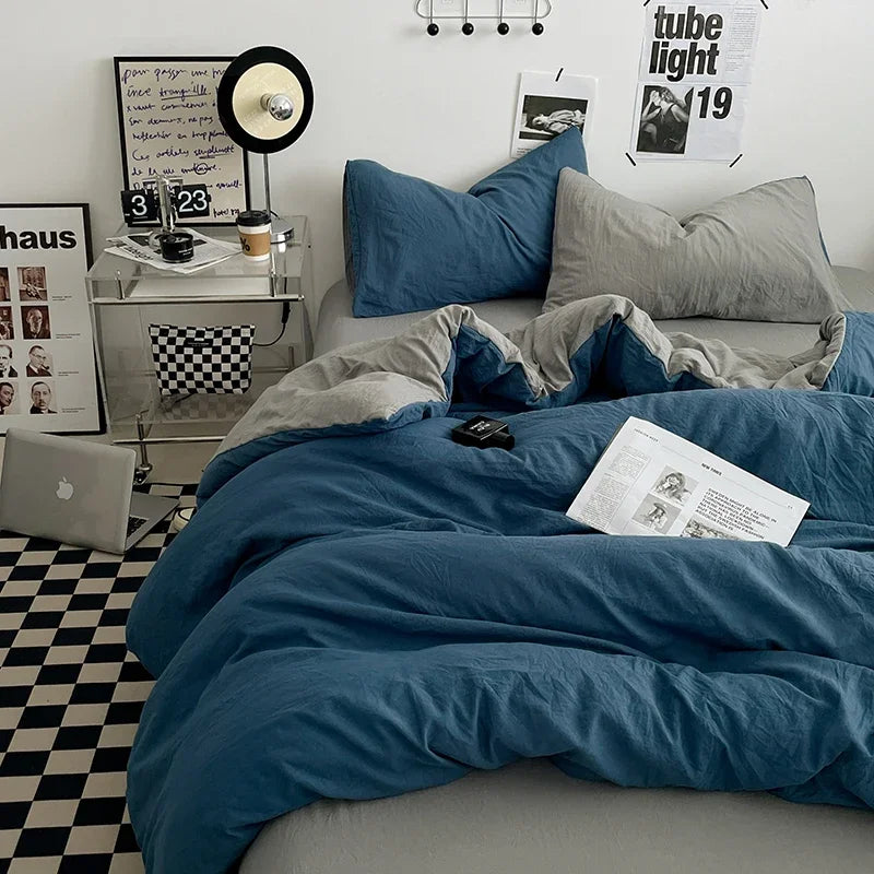 Bedding Comforter sets Duvet Cover bedsheets set with pillowcase Bedding Linens Set for Queen/King Bed edredones de cama