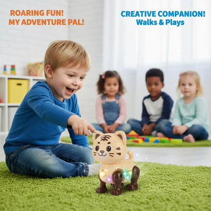 Children Electronic Pets Music Toy Cartoon Electric Vocal Toy Tiger Toys With Sound Flash Lighting Sing Dance for Girls Boy Gift
